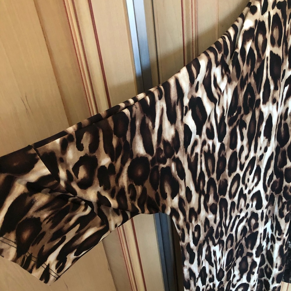 Chico’s leopard silk top - Picture 4 of 6